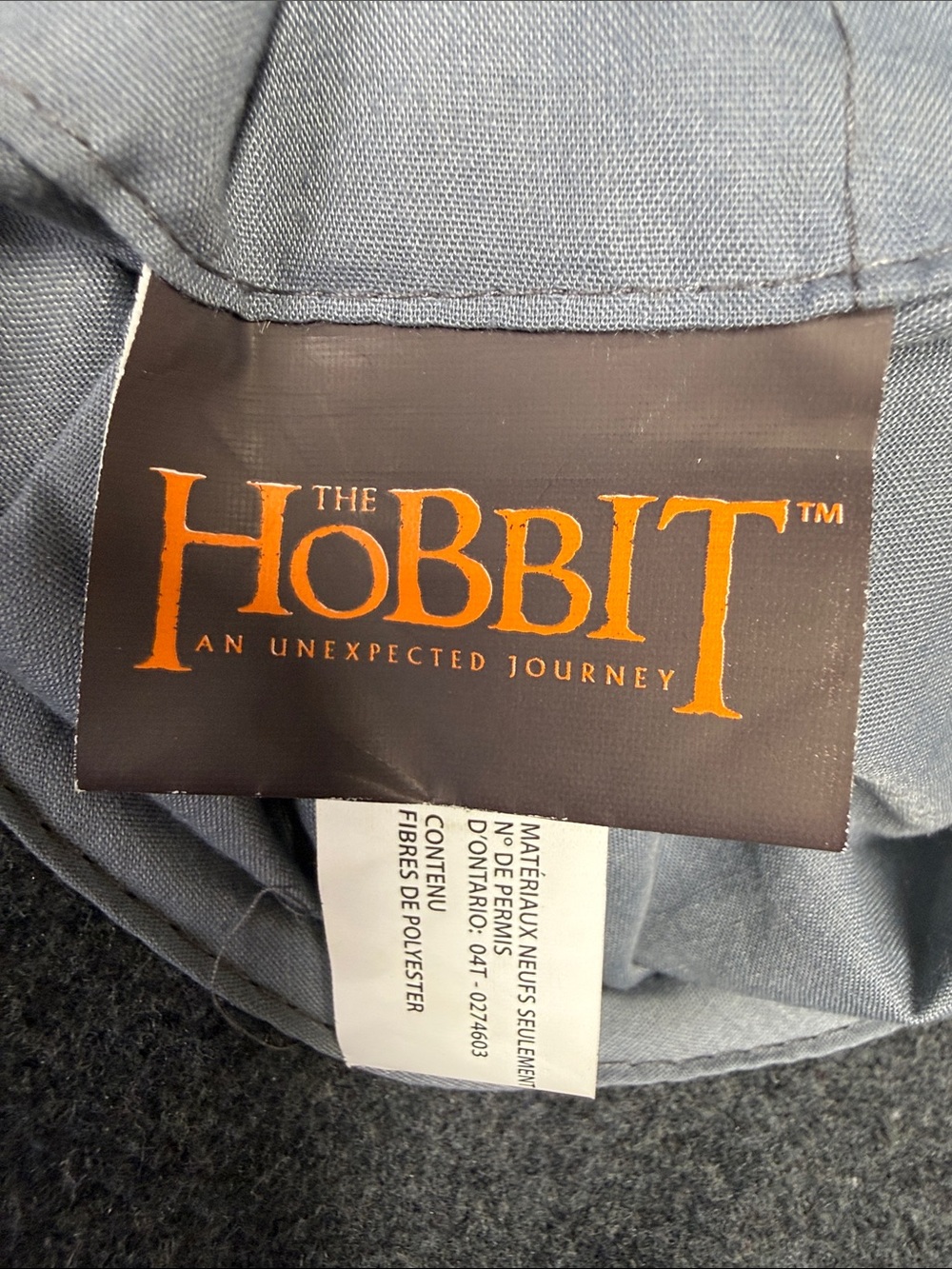 Warner Bros. Hobbit Gray Felt Witch Hat with Pointed Tip - Picture 2 of 8